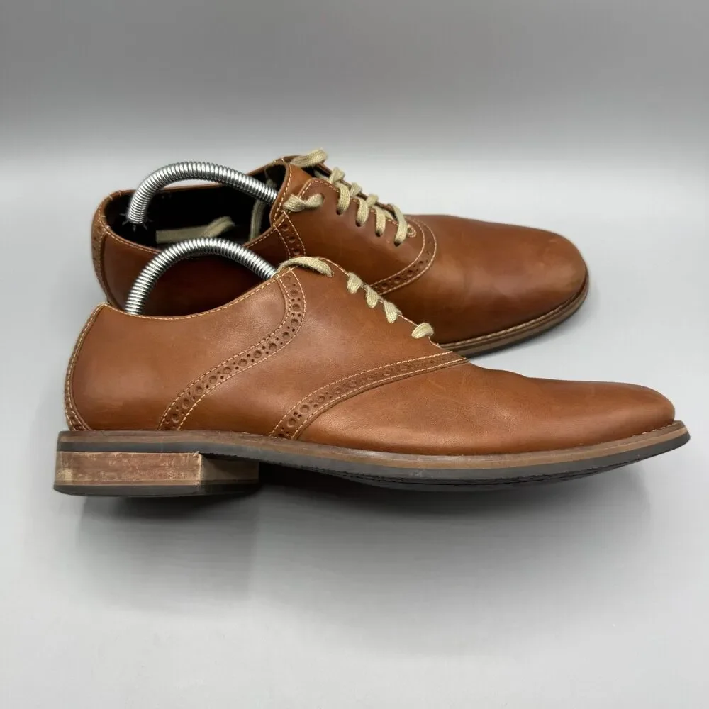 Cole Haan Drake Leather Oxfords Shoes Men's Brown Size 10 M